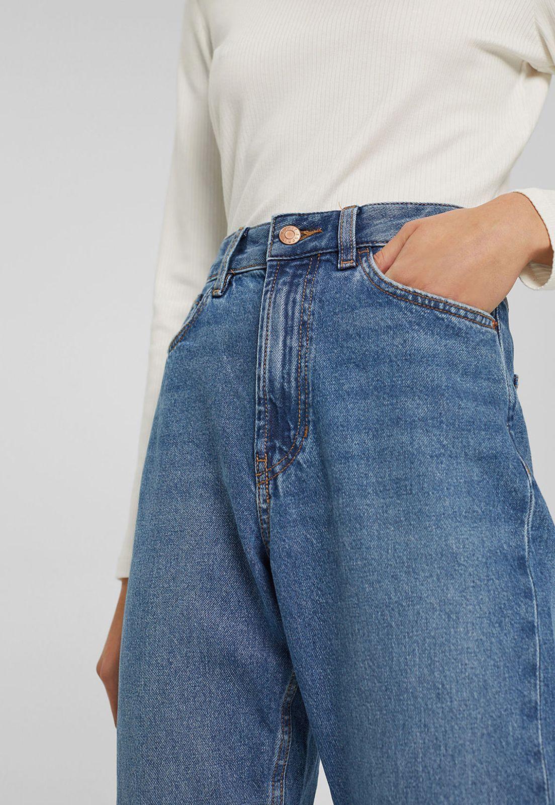 Jeans Mujer Straight High Rise Esprit-2