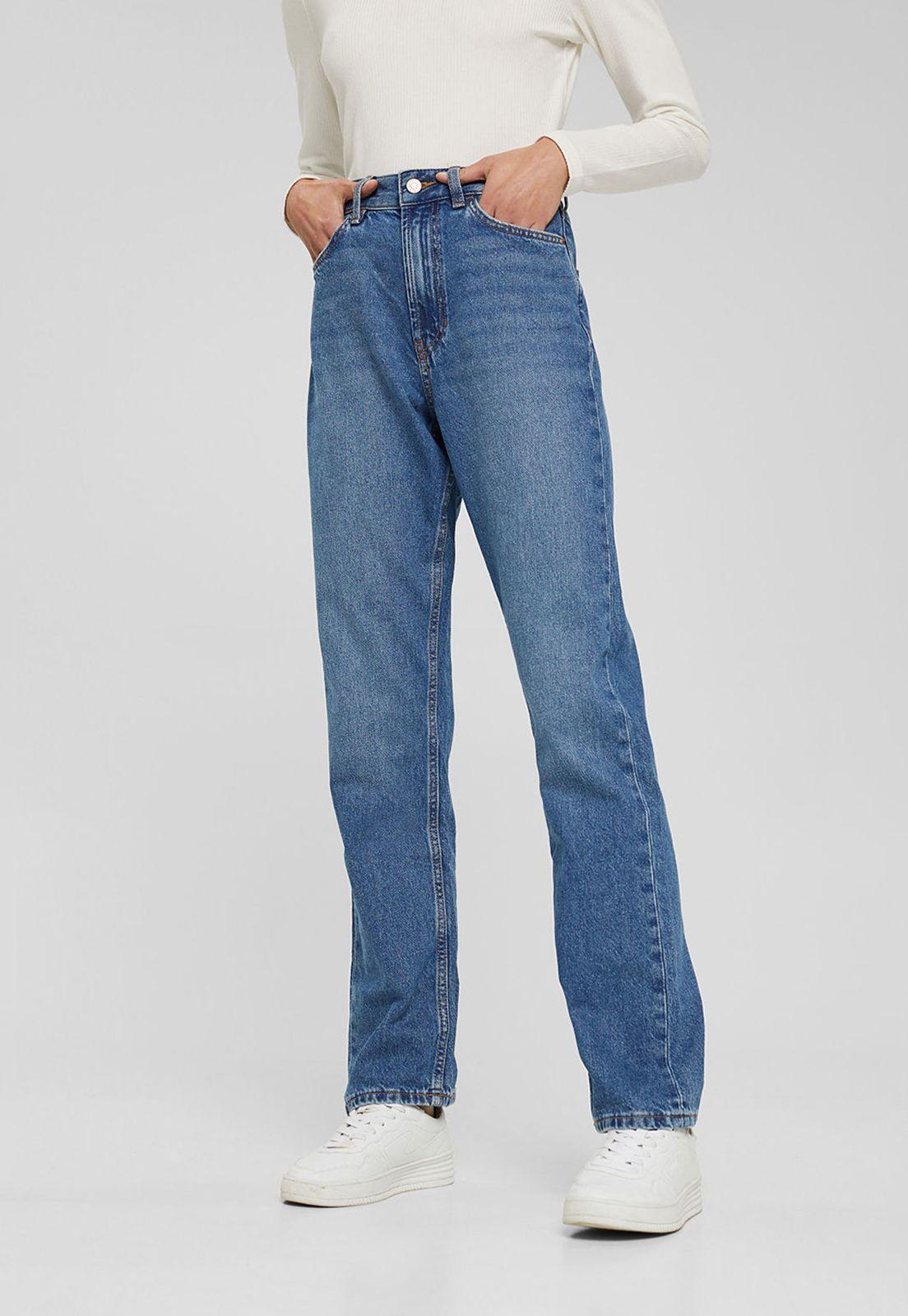 Jeans Mujer Straight High Rise Esprit-0