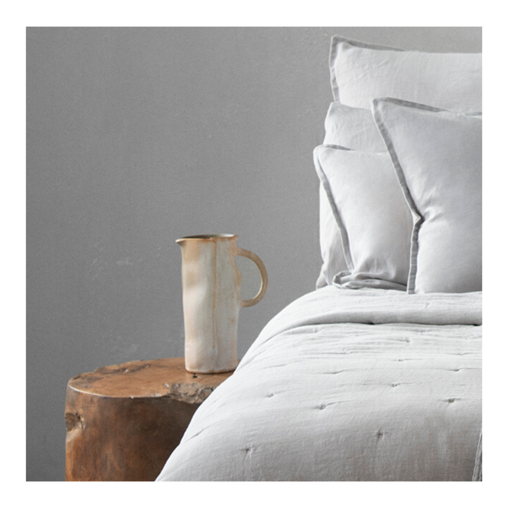 FUNDA DE COJIN BLANCO 60X60 100% LINO -1