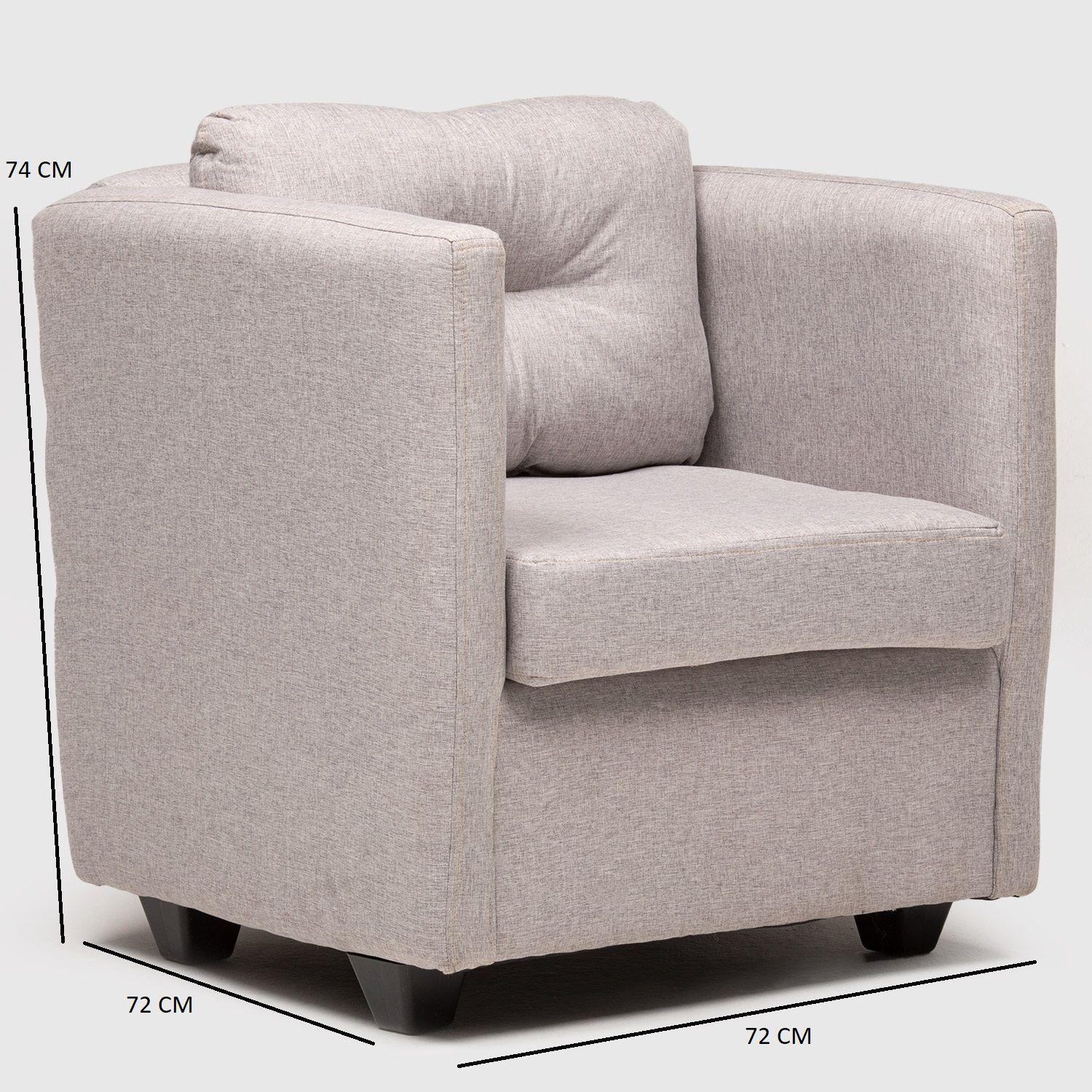 Poltrona Caburga Tela Beige -5