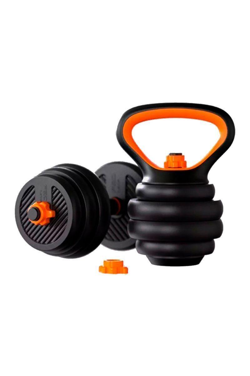 Set Pesas Ajustable 20 Kg Kettlebells Negro-3
