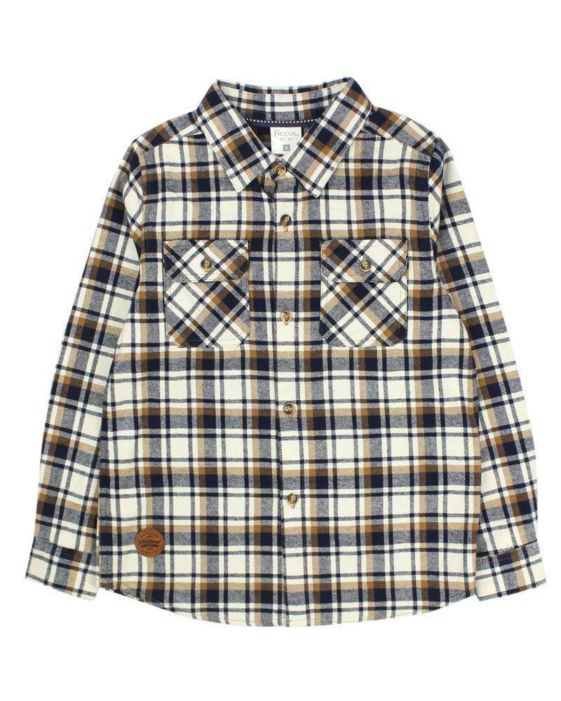 Camisa Kids Niño Escocesa Ficcus-0