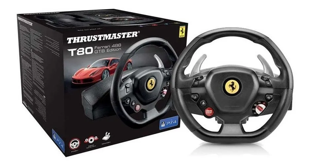 Volante Thrustmaster T80 Ferrari 488 GTB Ed. - Ps4 / PC - Sniper.cl-0