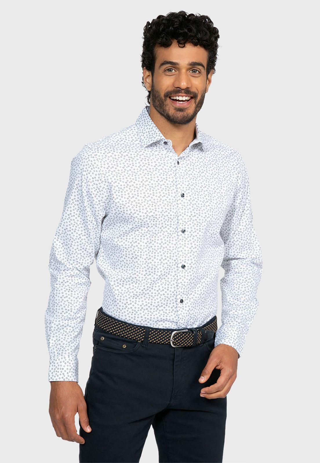 Camisa Casual Spandex Floreada-0