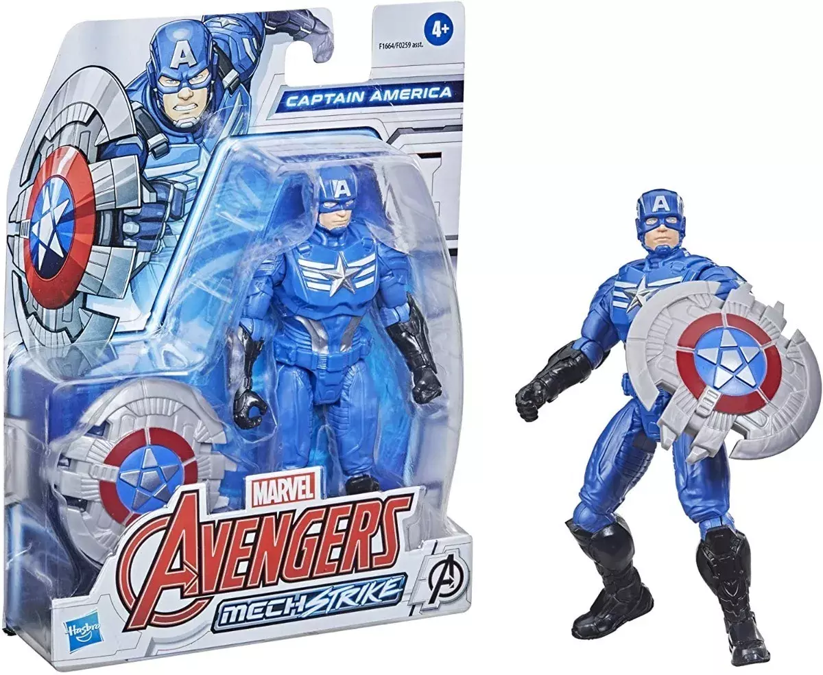Figura Avengers Mech Strike Figura - Capitan America-0