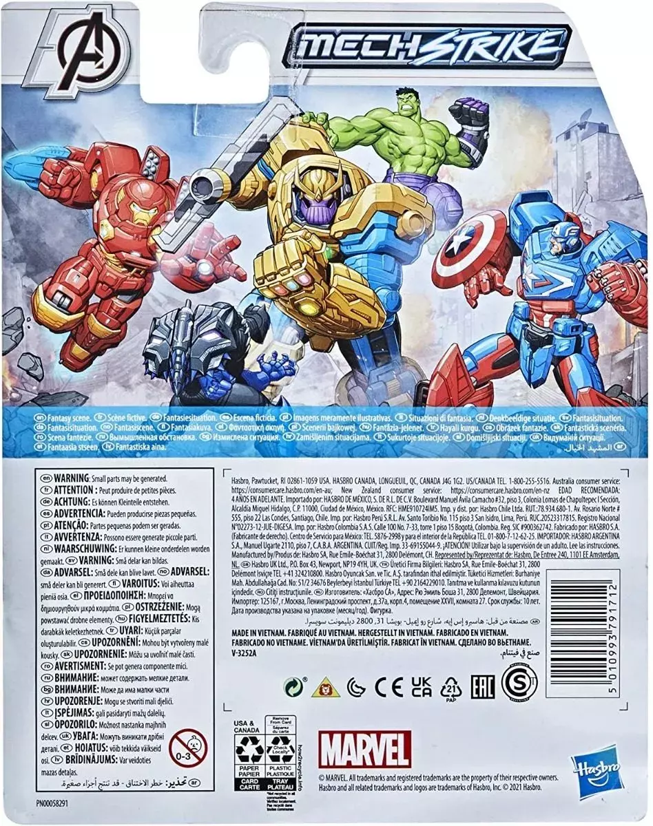 Figura Avengers Mech Strike Figura - Capitan America-3
