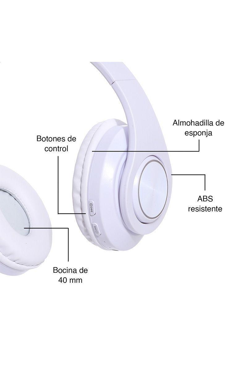Audífonos Headphones BT B39 Blanco-4