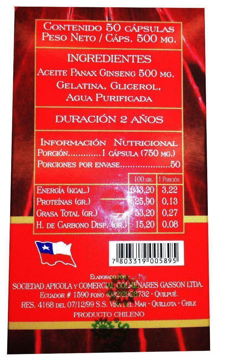 3 X AURA VITALIS GINSENG ROJO KOREANO 50 CAPSULAS BLANDAS-2
