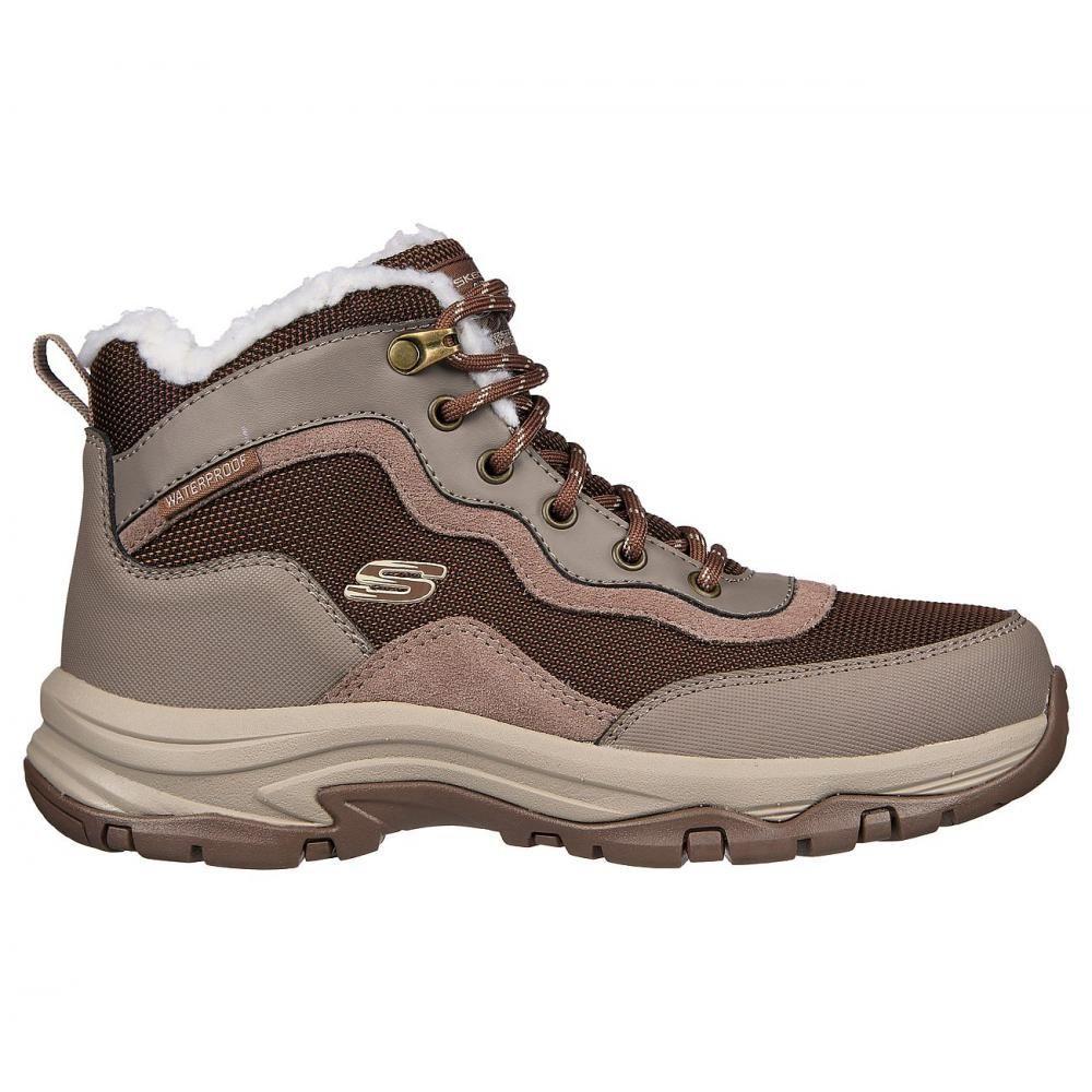 Botin Mujer Trego Café Skechers-0
