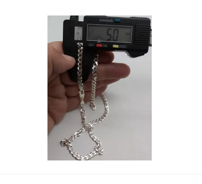 Cadena Hombre Grumet Plata Fina Italiana 925-3