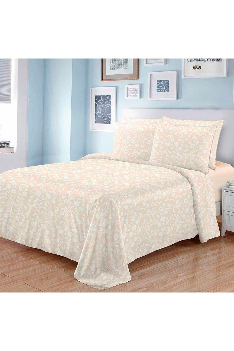 Juego de Sábanas de Microfibra King Size Flores-4