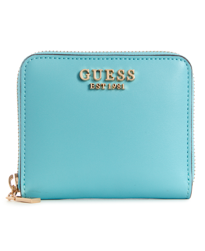 Billetera Laurel Small Around Trq Celeste Guess-0