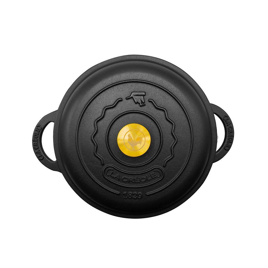 Olla perfil bajo Ø30cm Black Matte-1