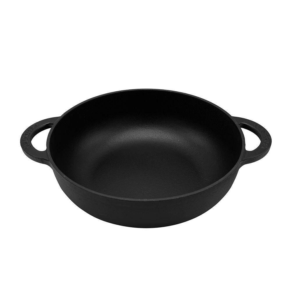 Olla perfil bajo Ø30cm Black Matte-3
