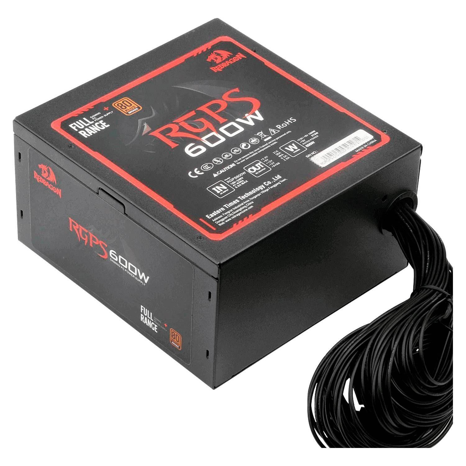 Fuente De Poder Para Pc Redragon Rpgs Gc-ps002 600w-0