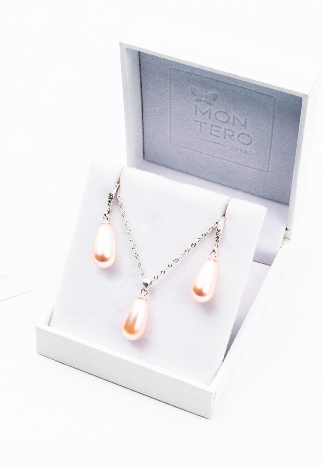 Conjunto Moscu Perlas Organicas Peach -2
