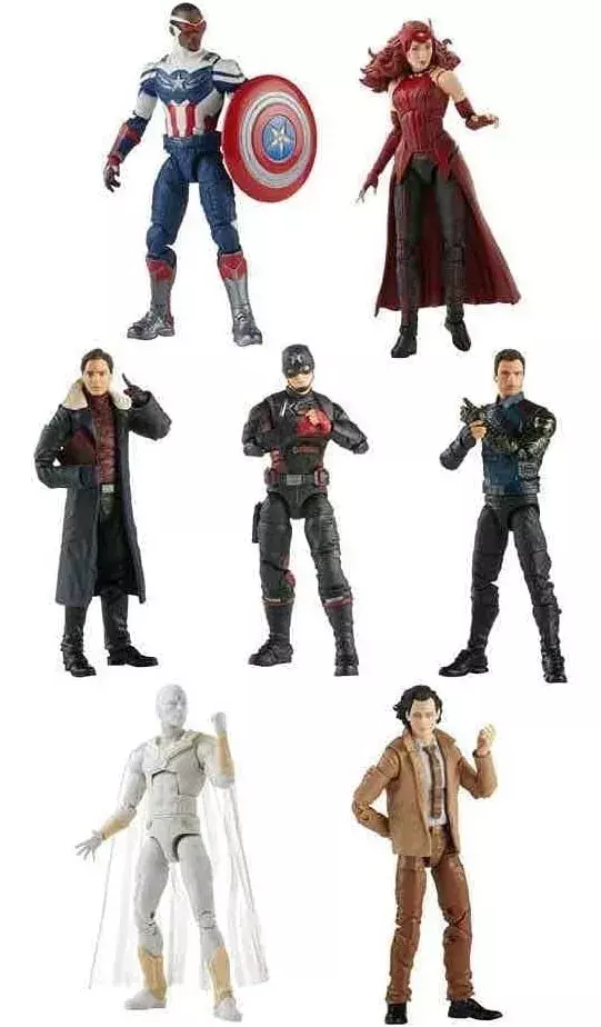 Marvel Legends - Coleccion 7 Figuras - Avengers Loki Capitan America-1