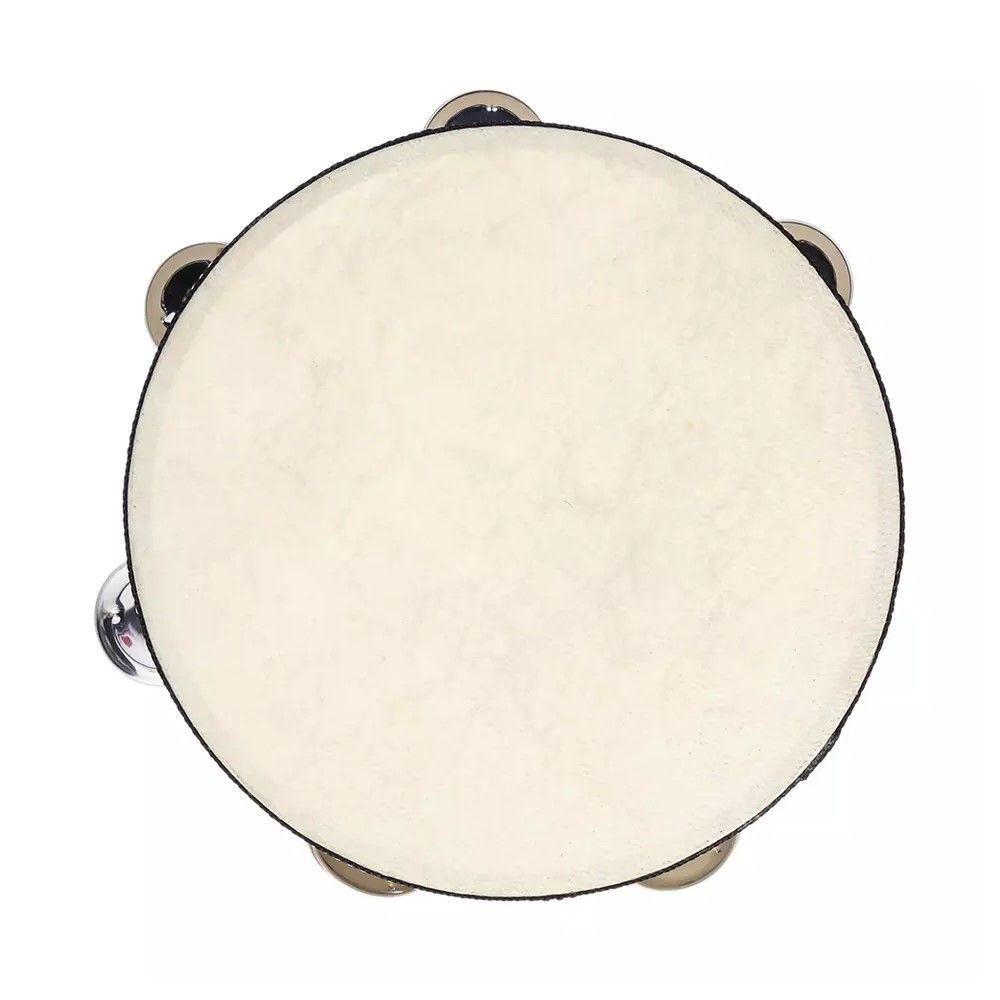 Pandero Madera Con Parche 8” Sonajas Metal-6