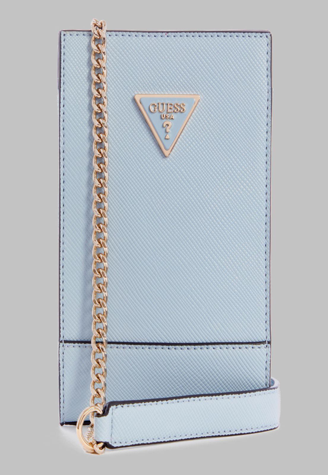 Mini Cartera Guess Noelle Chit Chat Pod Celeste-0