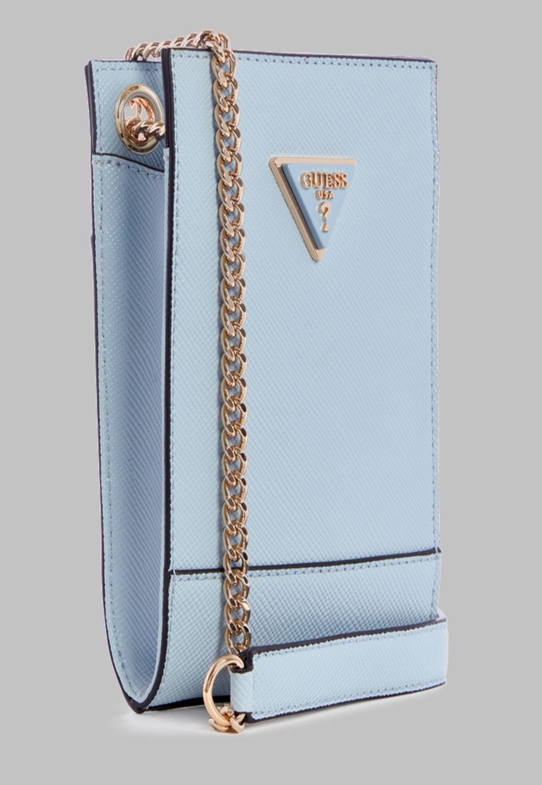 Mini Cartera Guess Noelle Chit Chat Pod Celeste-1