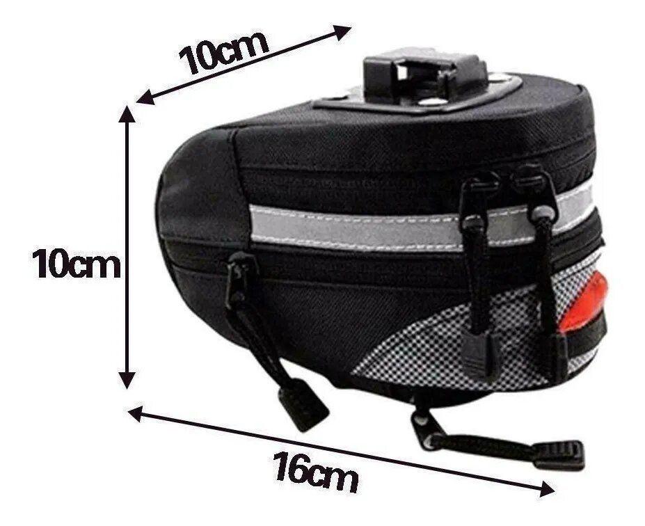 Bolso Estuche Bicicleta Sillín Removible Multi-uso-3