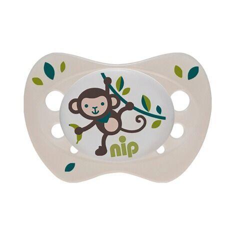  Chupete Newborn Silicona Llama/Mono Celeste-Blanco 0-2 meses NIP-2