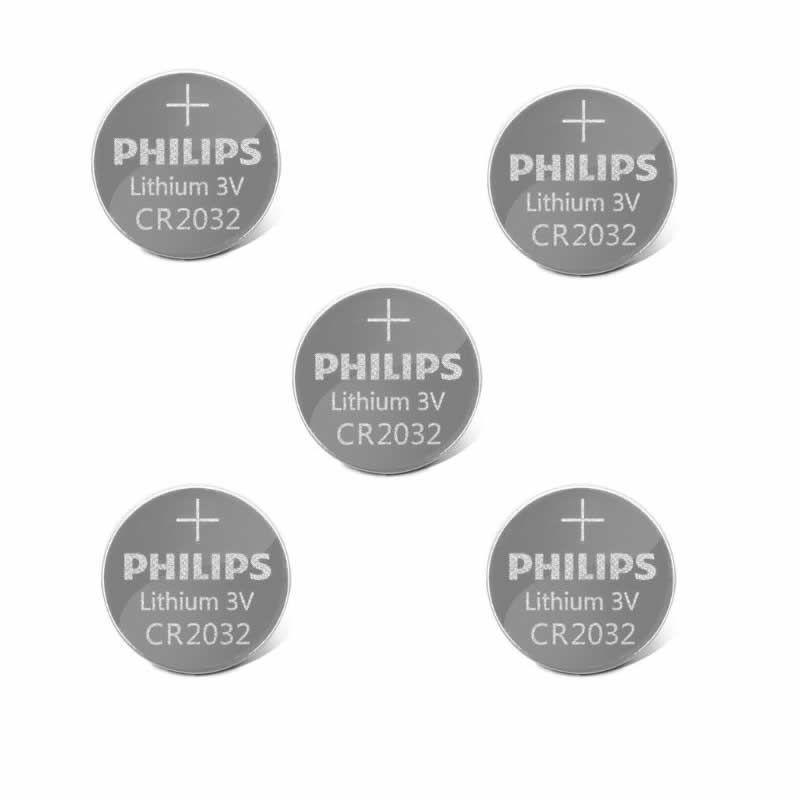 Pack 5 Pilas Cr 2032 Philips Lithium-1