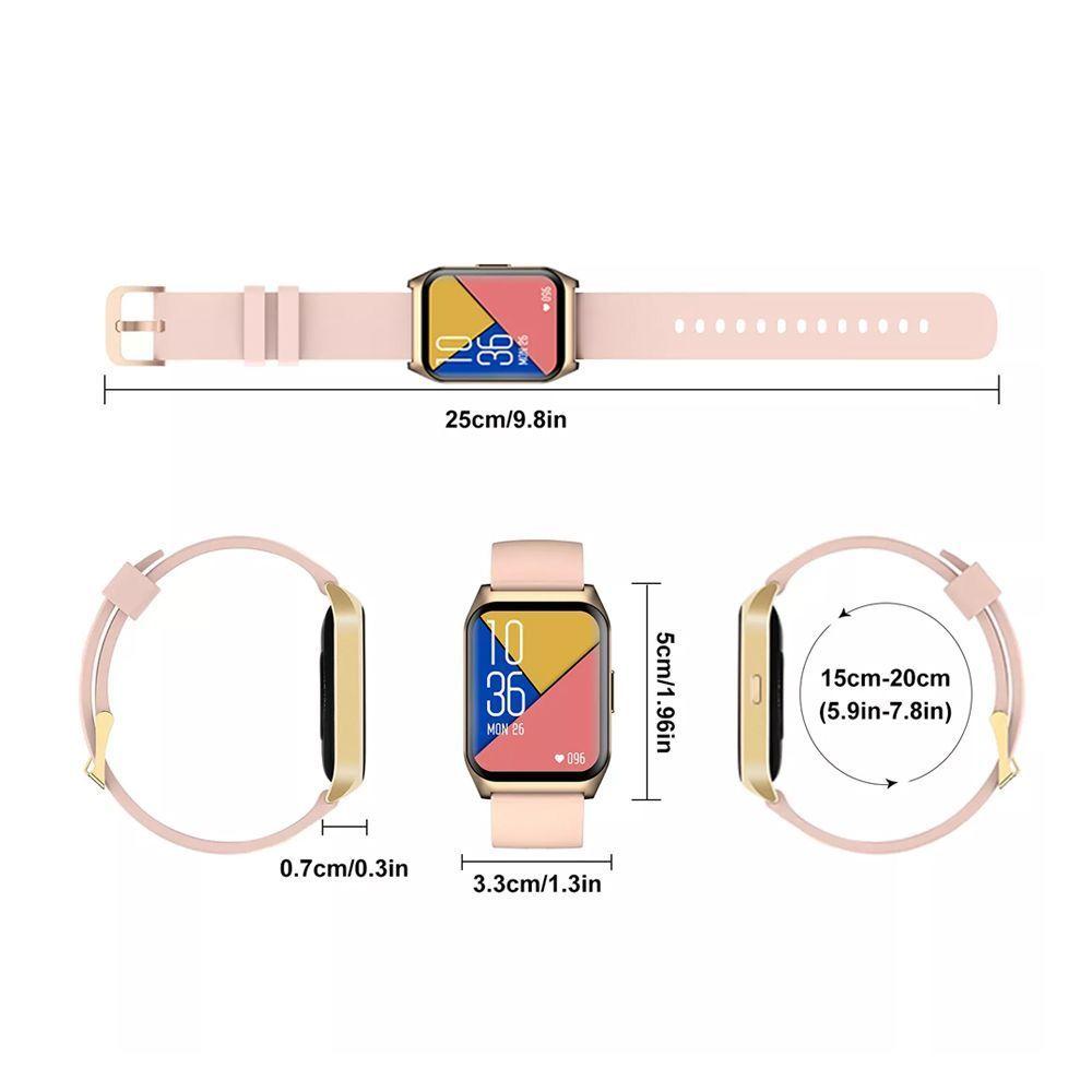Reloj inteligente Smartwatch E17S rosado-4