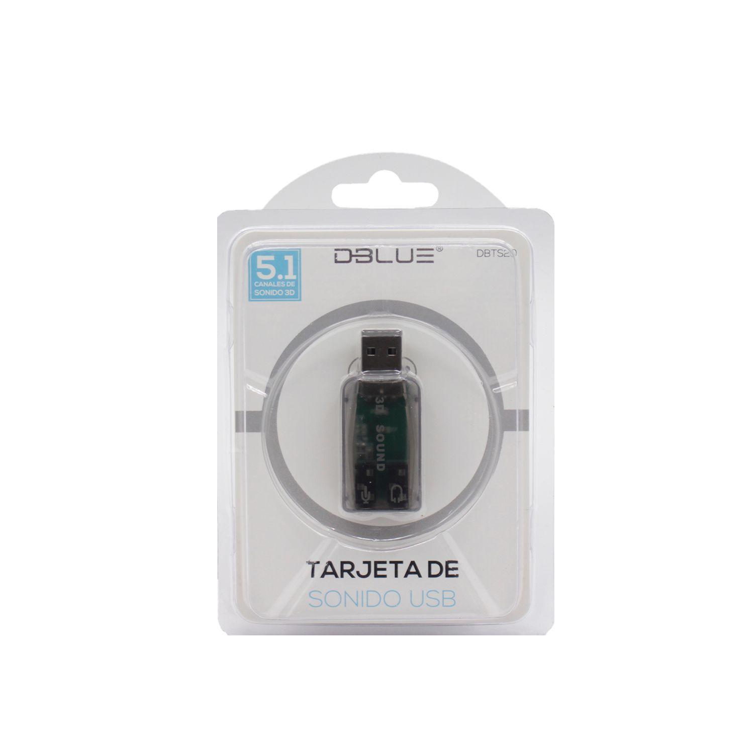 Tarjeta De Sonido Usb Universal Para Audio y Microfono Negro-2