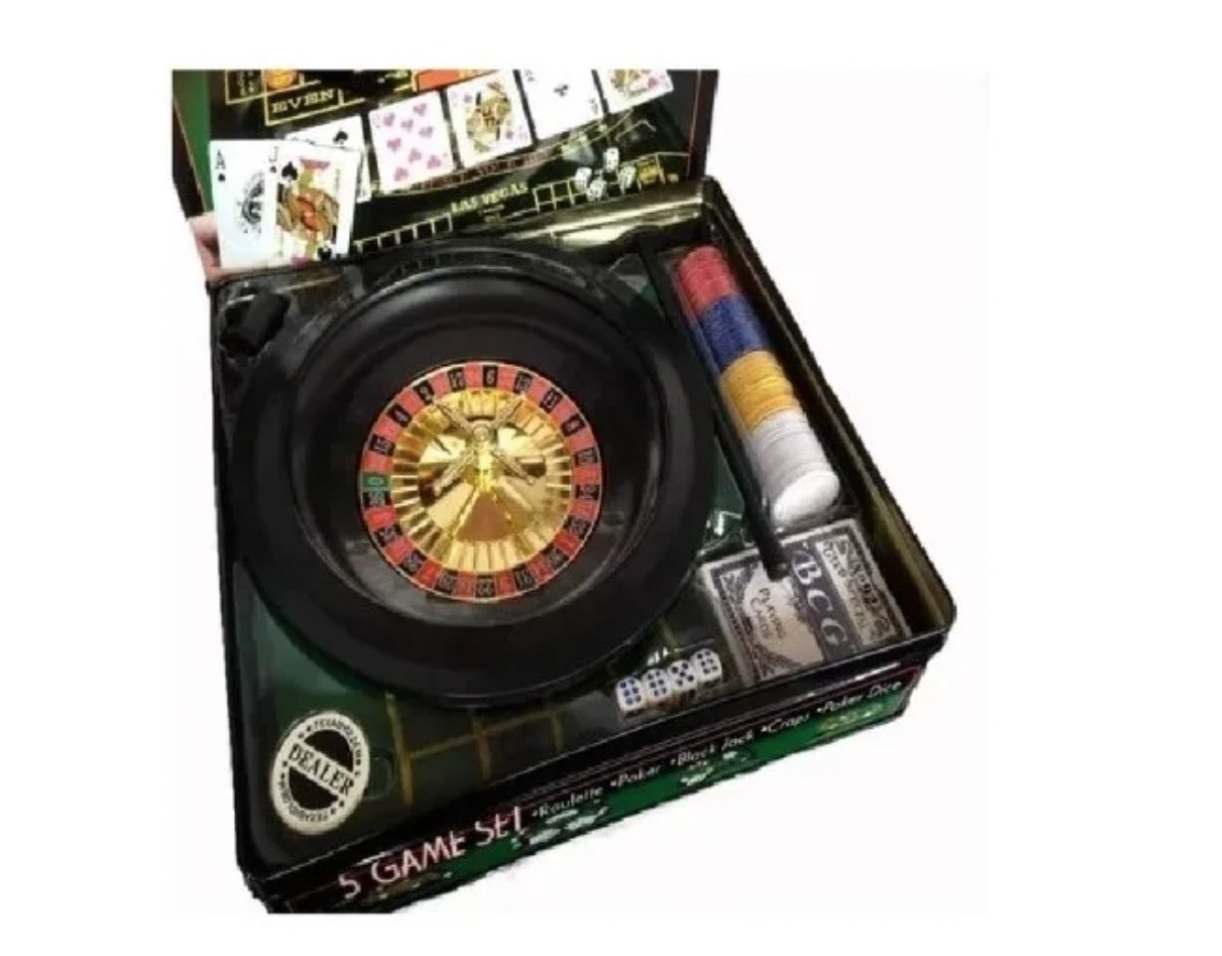 Set 5 Juegos Casino Roulette Poker black Jack craps poker-0
