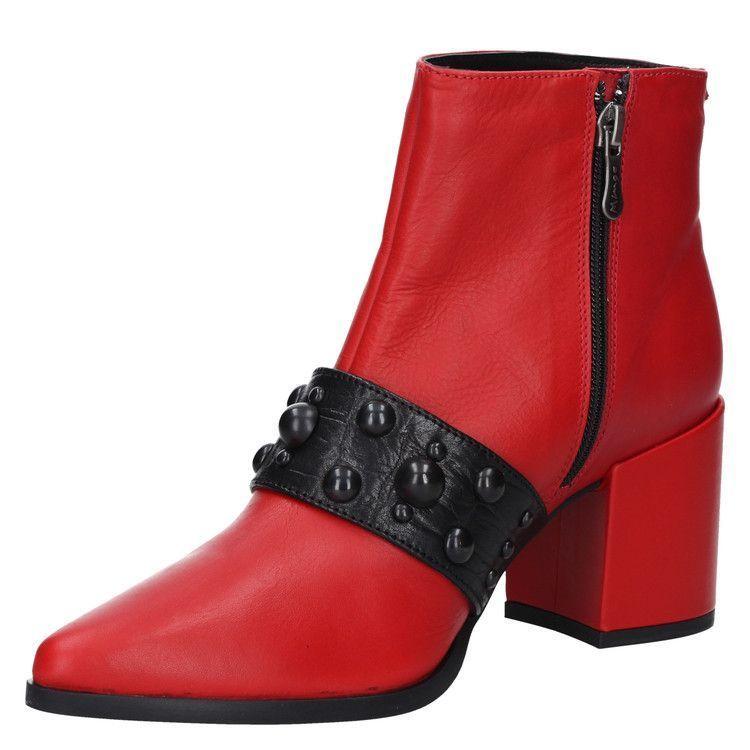 Botin Casual Mujer Mingo - A513 Rojo-4