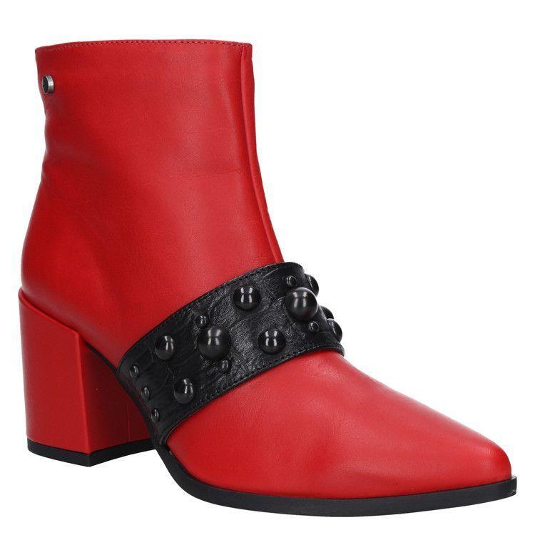 Botin Casual Mujer Mingo - A513 Rojo-0