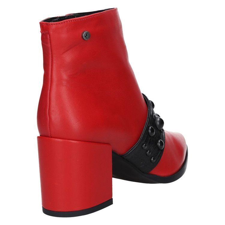 Botin Casual Mujer Mingo - A513 Rojo-2