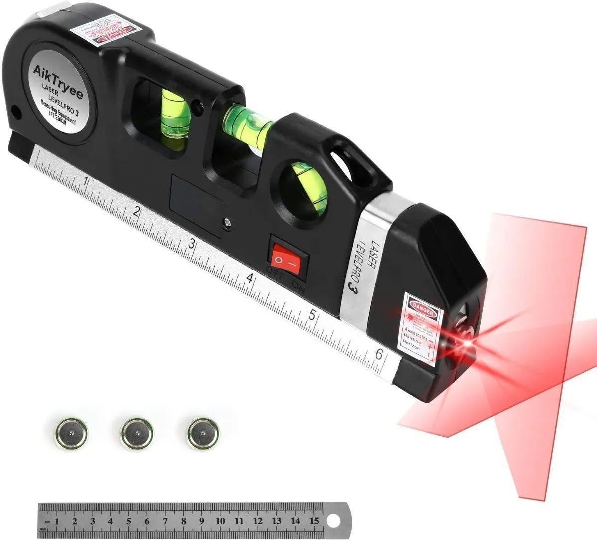 Nivel Laser Cinta Metrica Huincha Regla Pro 3 Multiuso-1