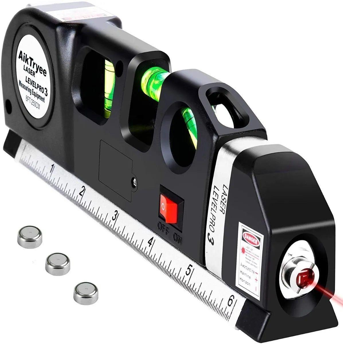 Nivel Laser Cinta Metrica Huincha Regla Pro 3 Multiuso-0