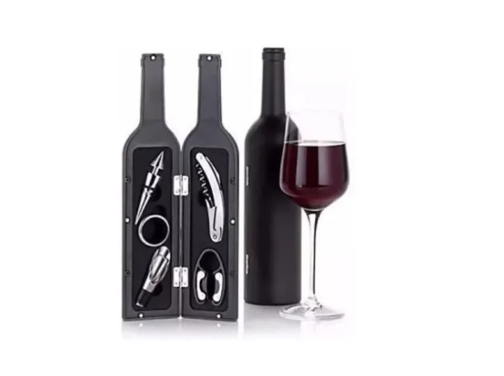 Set De Vino Sacacorchos Accesorios Con Forma De Botella-3