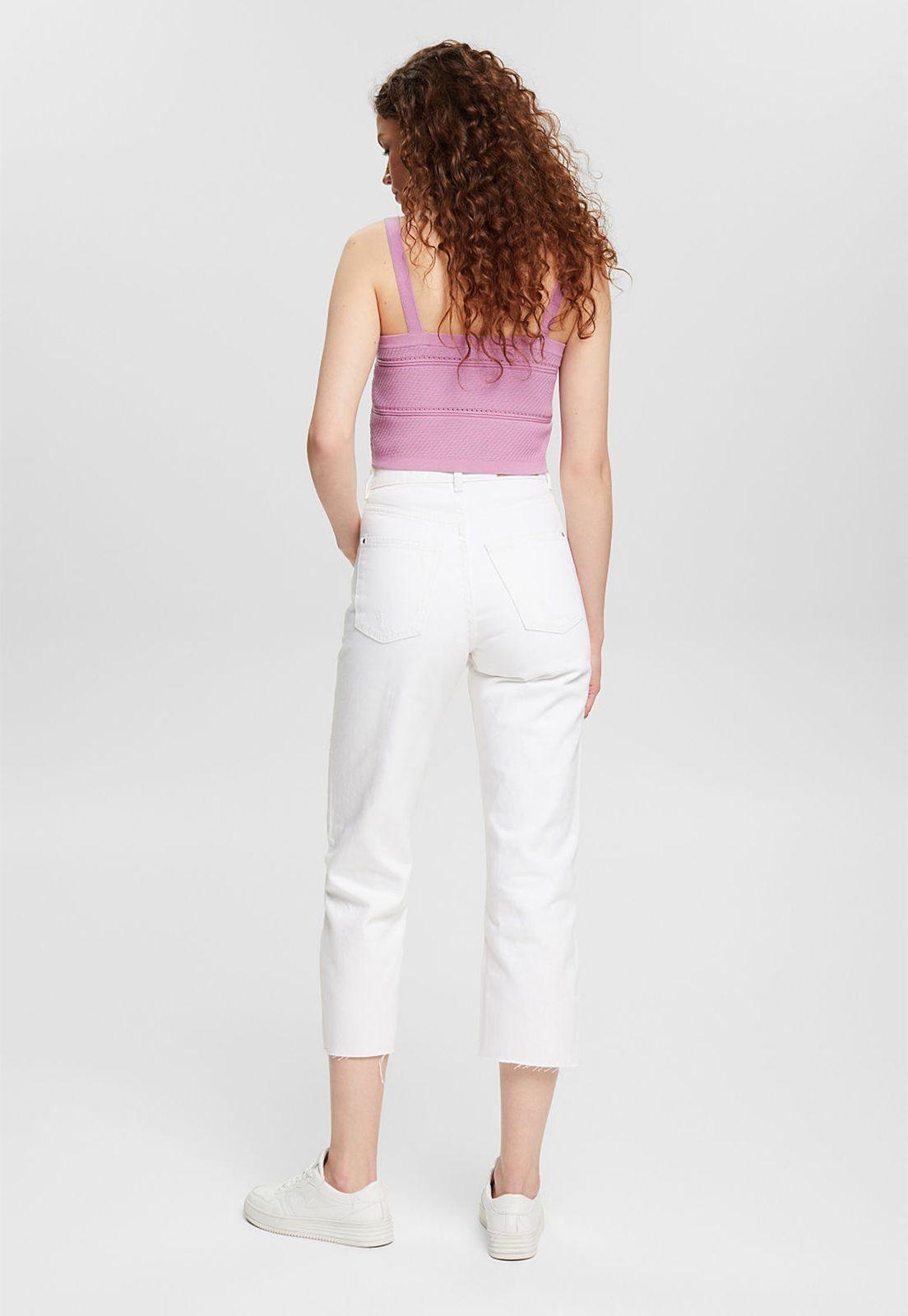 Jeans Estilo Dad Con Efecto Desgastado Esprit-1