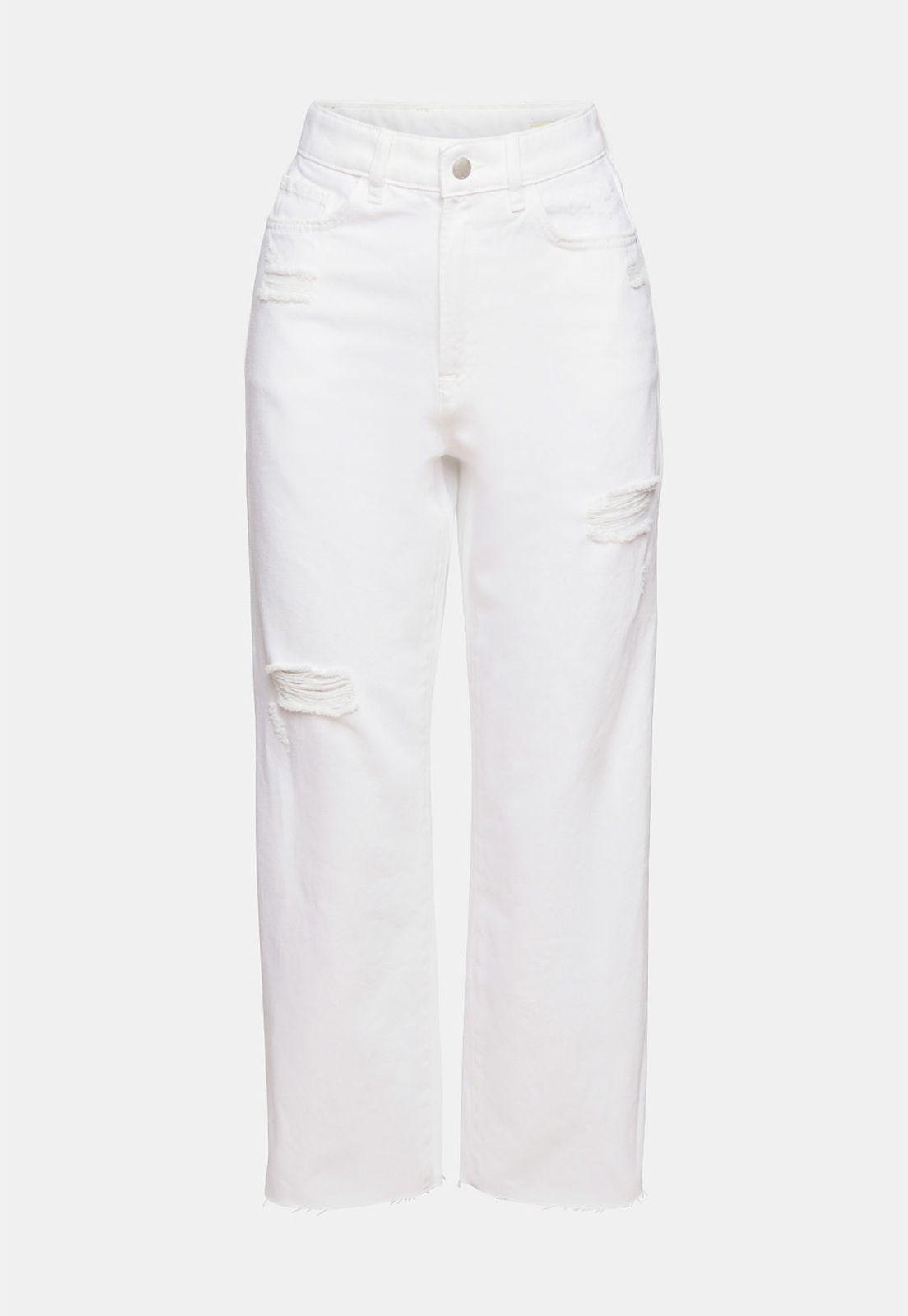 Jeans Estilo Dad Con Efecto Desgastado Esprit-3