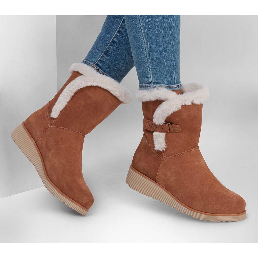 Bota Mujer Keepsakes 2.0  Café Skechers-1