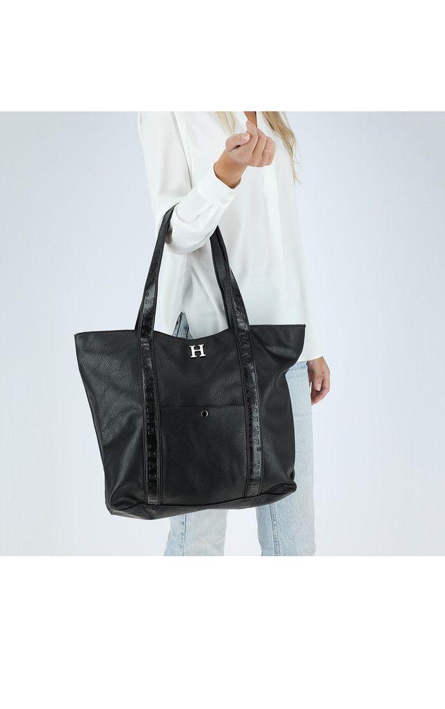 Cartera Hombro Logo Negra Humana-3