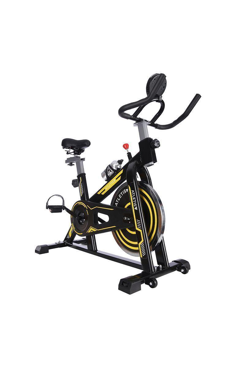 Bicicleta Spinning Pro II con Monitor LCD Negro-0