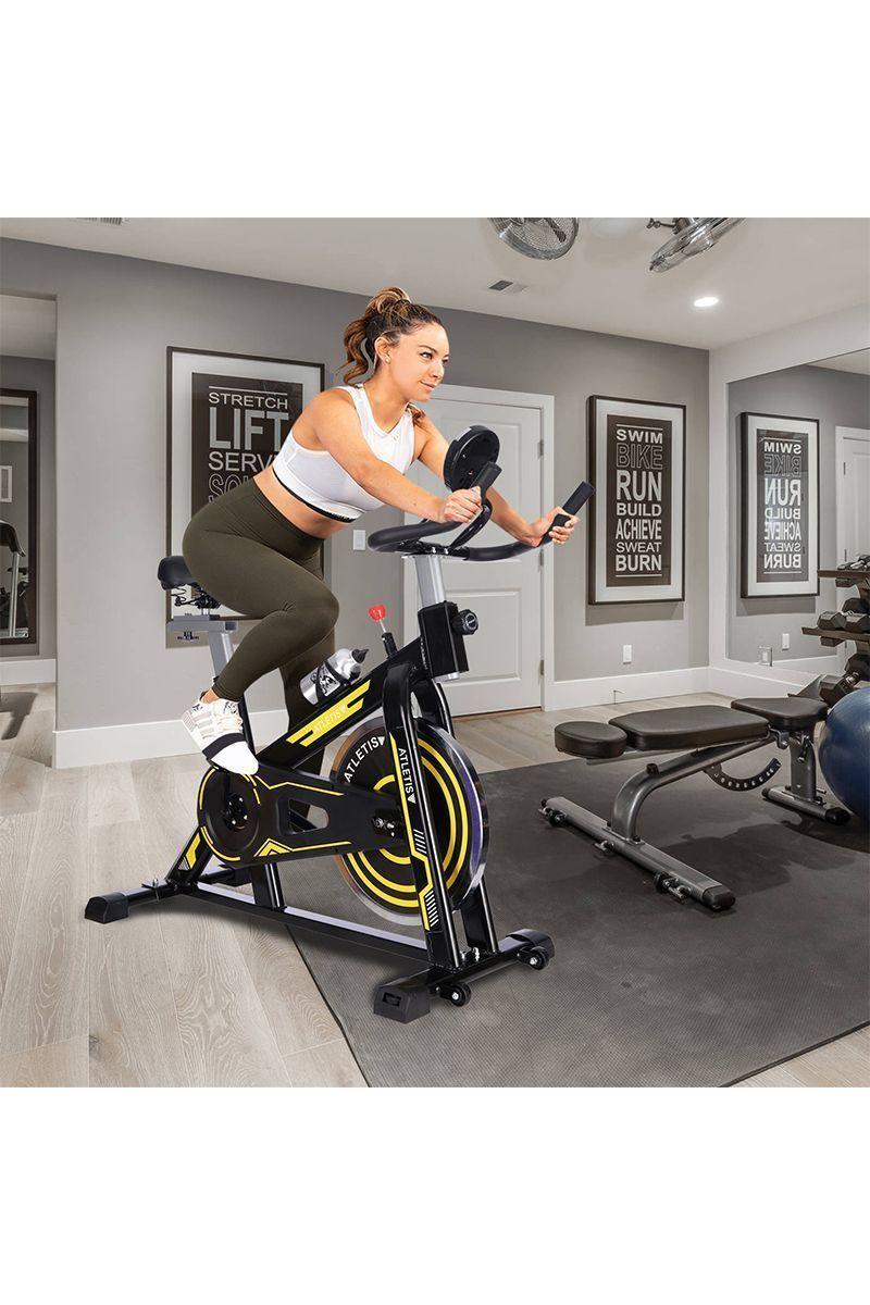 Bicicleta Spinning Pro II con Monitor LCD Negro-1