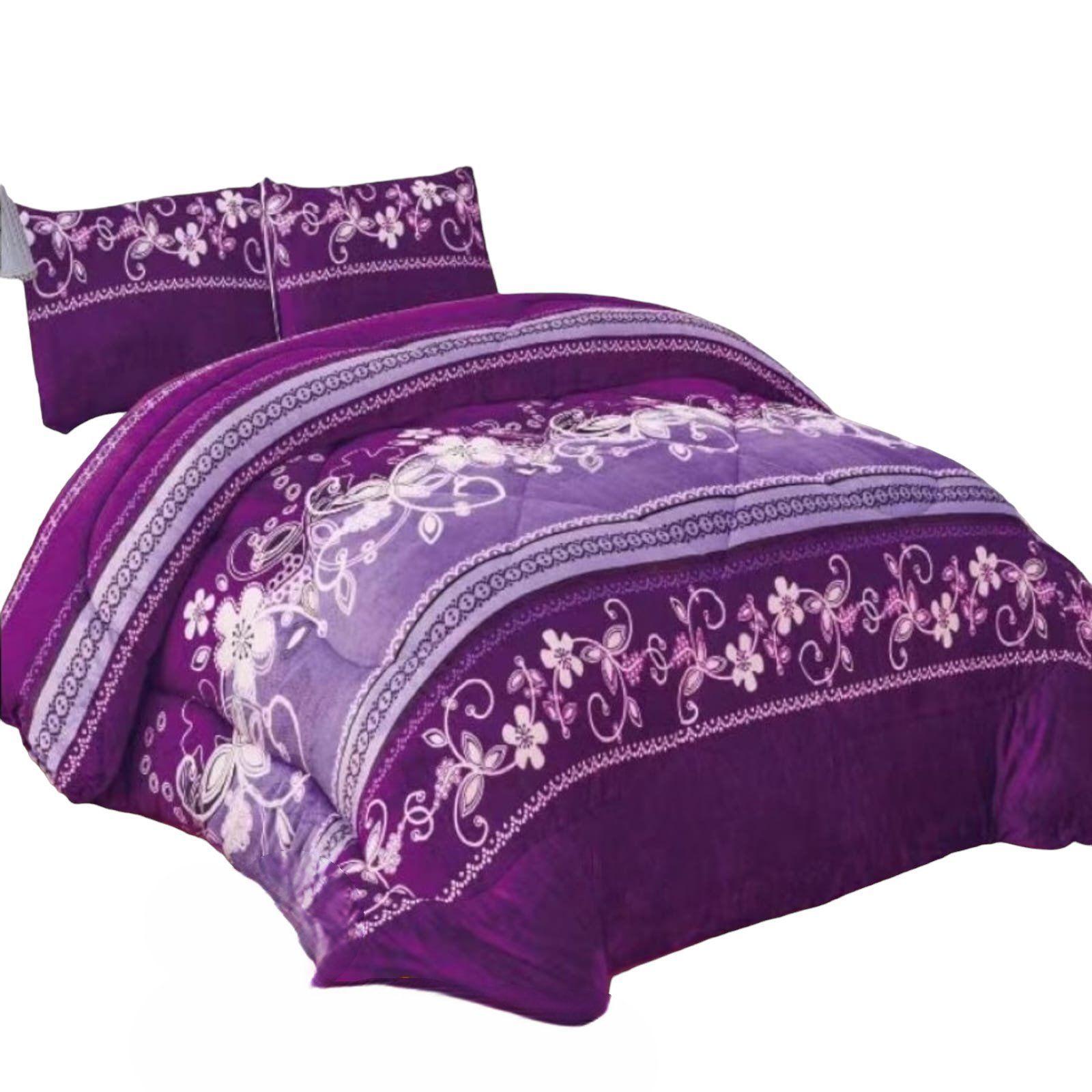 COBERTOR PLUSH CON CHIPORROMORADLINFLOR.2P-0
