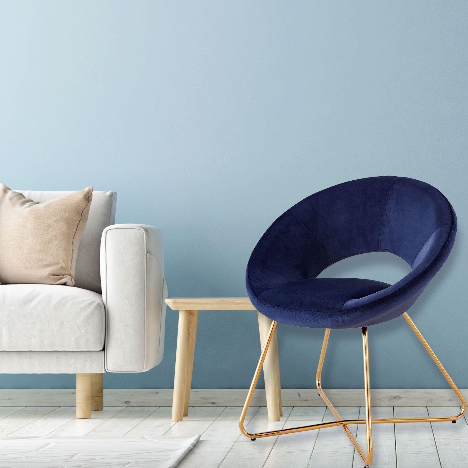 Sitial Poltrona Terciopelo Filippo Azul-5