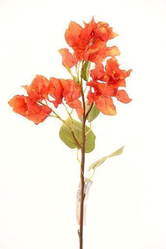FLOR DECORATIVA COREL BUGANVILIA NARANJA 52CM-0