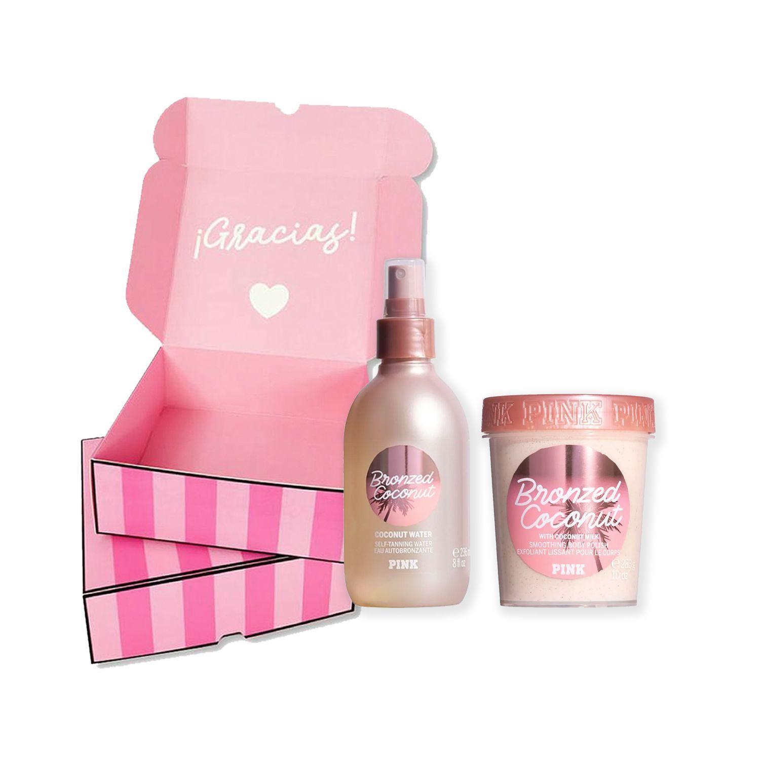Beauty Box “Autobronceador + Exfoliante Corporal Coconut” Victoria’s Secret/ Pink-0
