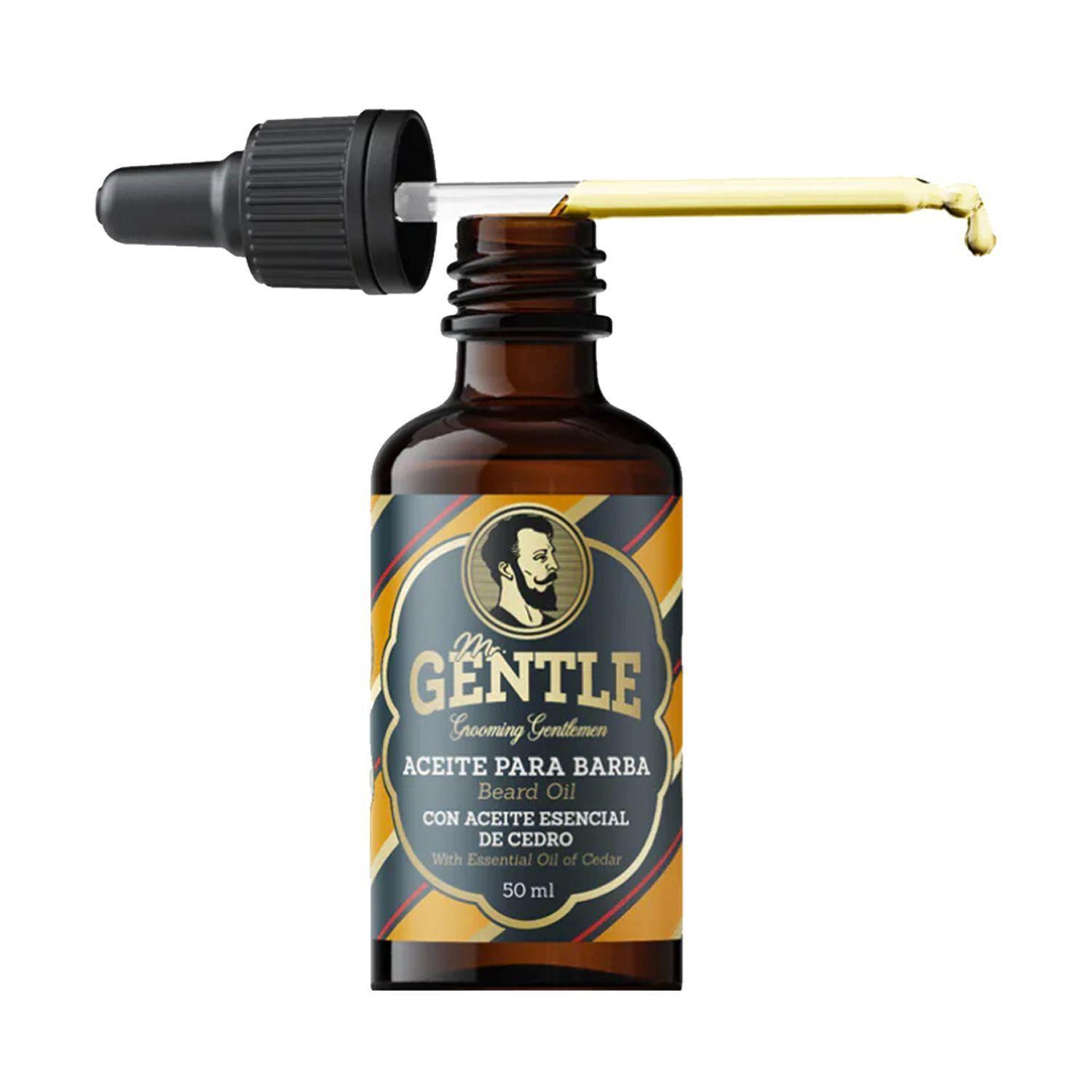 Set Aceite Para Barba + Crema Facial Para Hombres Mr. Gentle-2