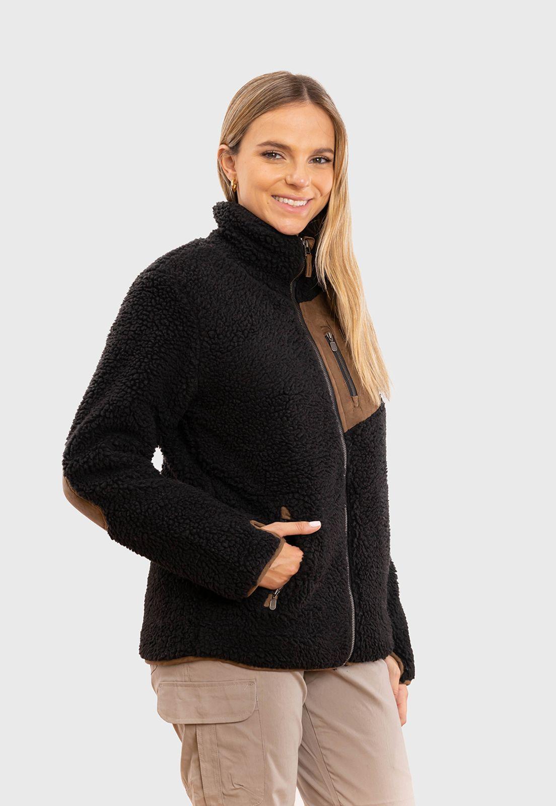 Chaqueta Chiporro Lumber Negro Mujer Falcone-1