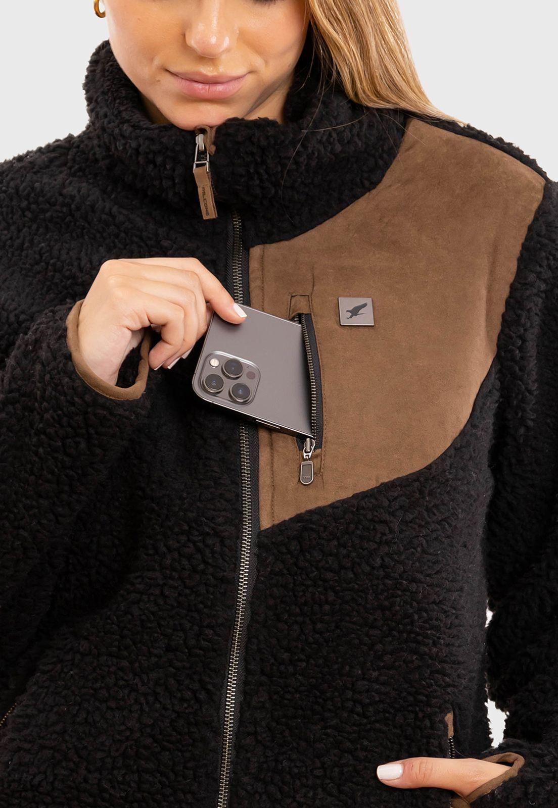 Chaqueta Chiporro Lumber Negro Mujer Falcone-5
