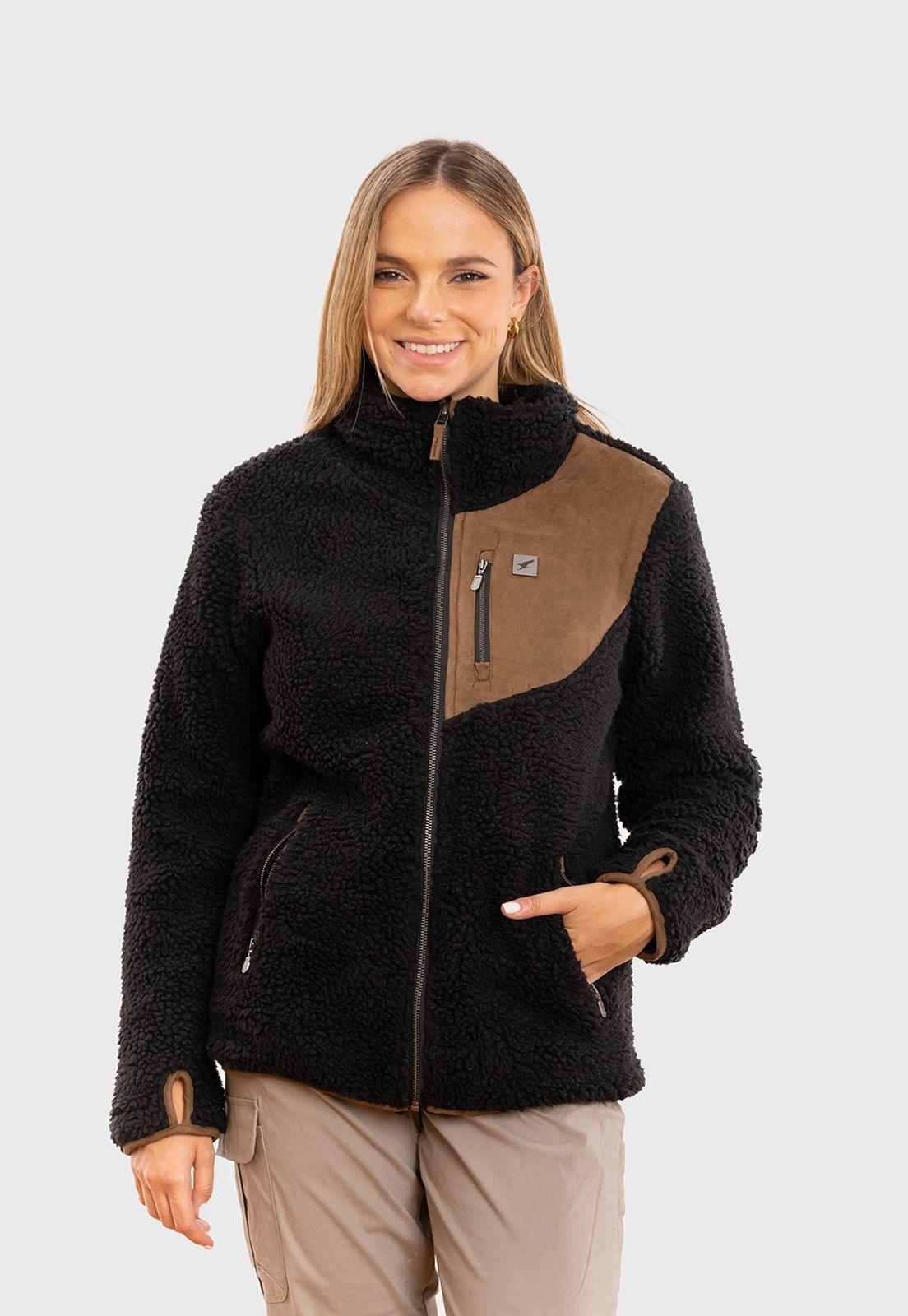 Chaqueta Chiporro Lumber Negro Mujer Falcone-0